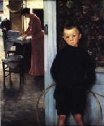 Paul Mathey Woman and Child in an Interior Germany oil painting artist